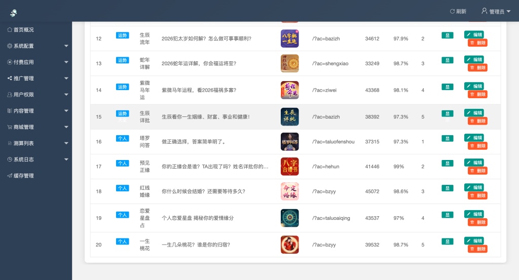 图片[8]-【网站源码】2026马年新版测算系统源码 全开源修复版 支持易支付带教程-态空工作室